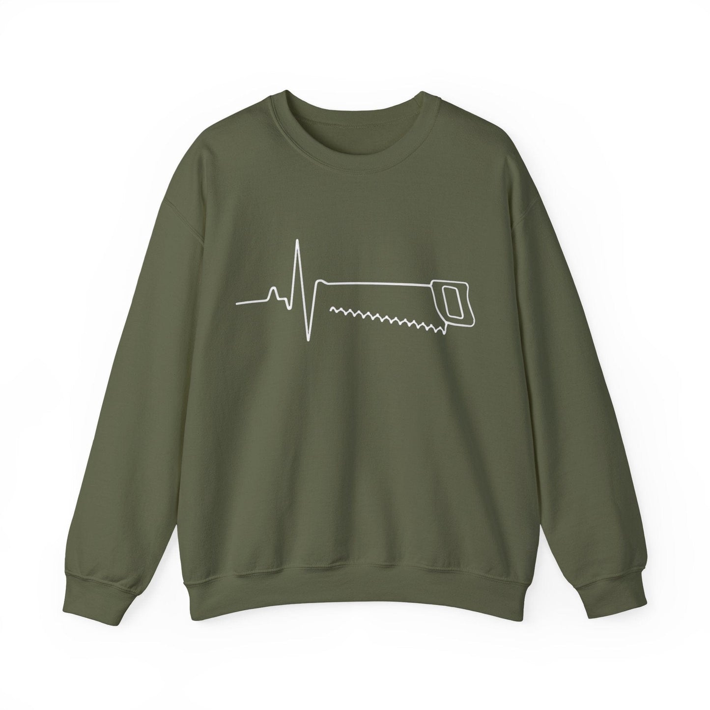 Hand Saw EKG Crew Neck