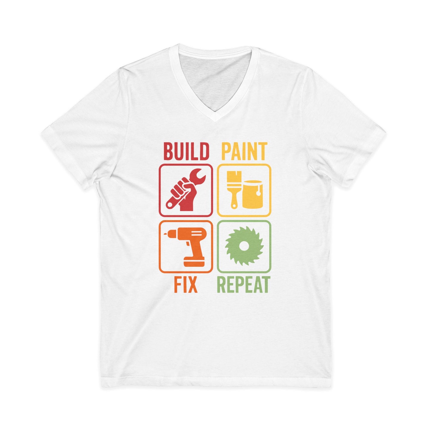 Build Paint Fix Repeat V-Neck