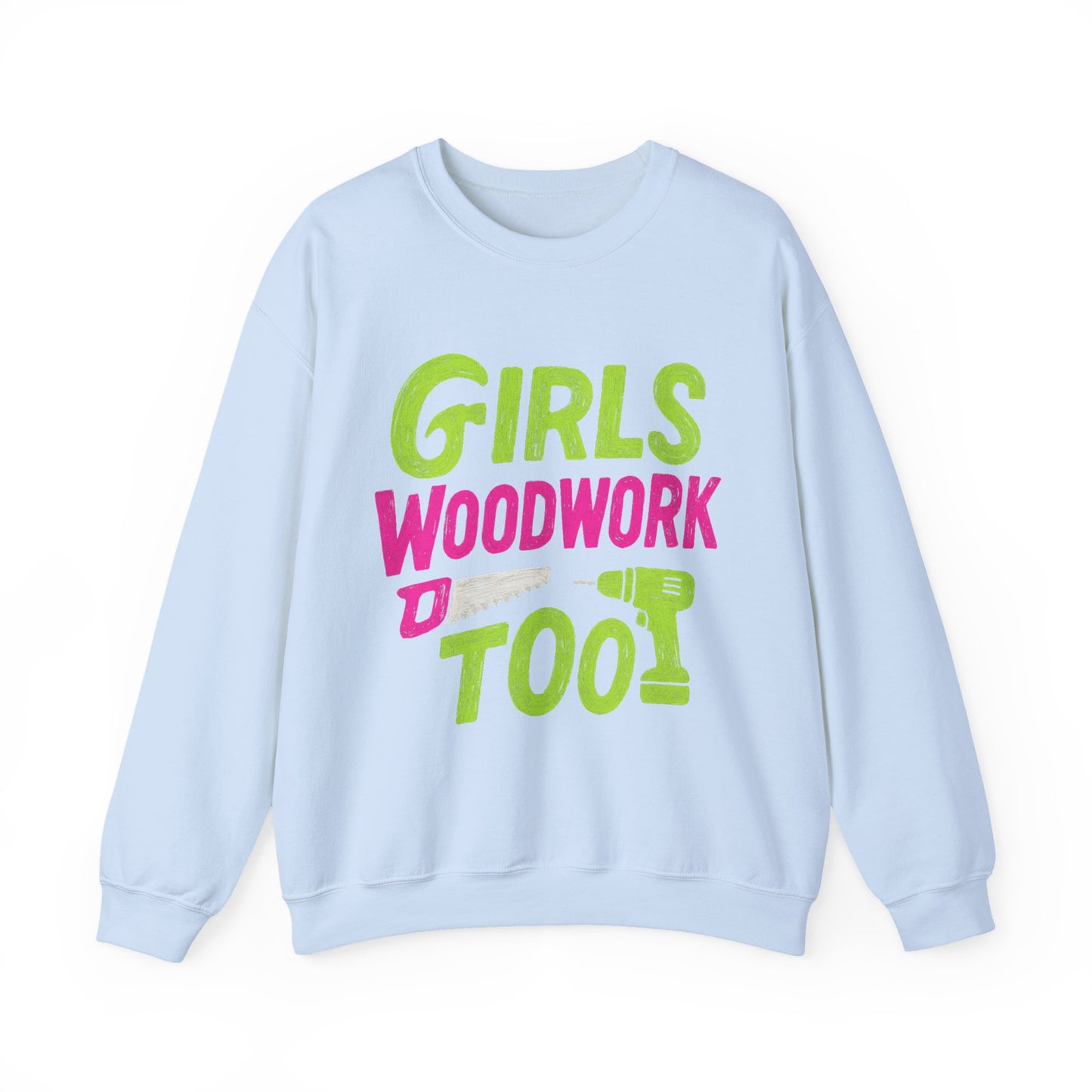 Girls Woodwork Also Crew Neck