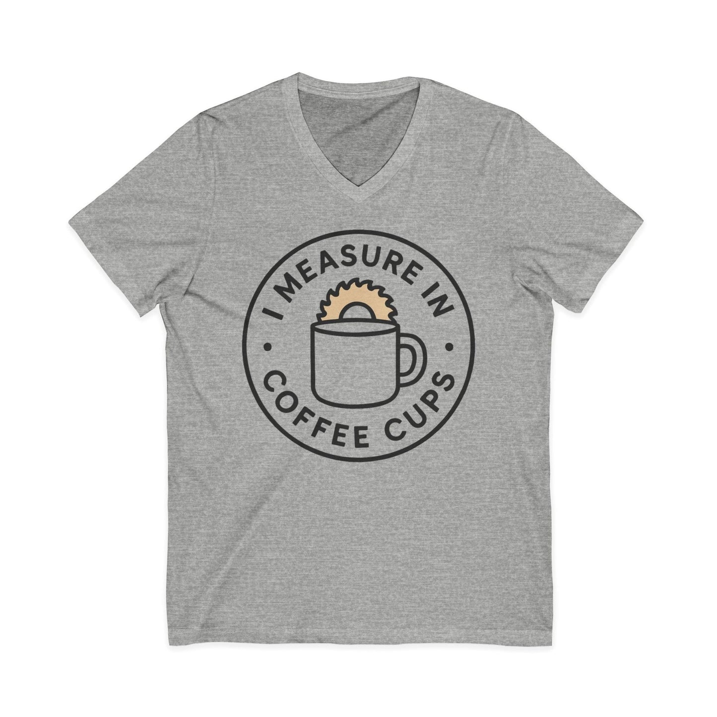 Measure in Coffee V-Neck
