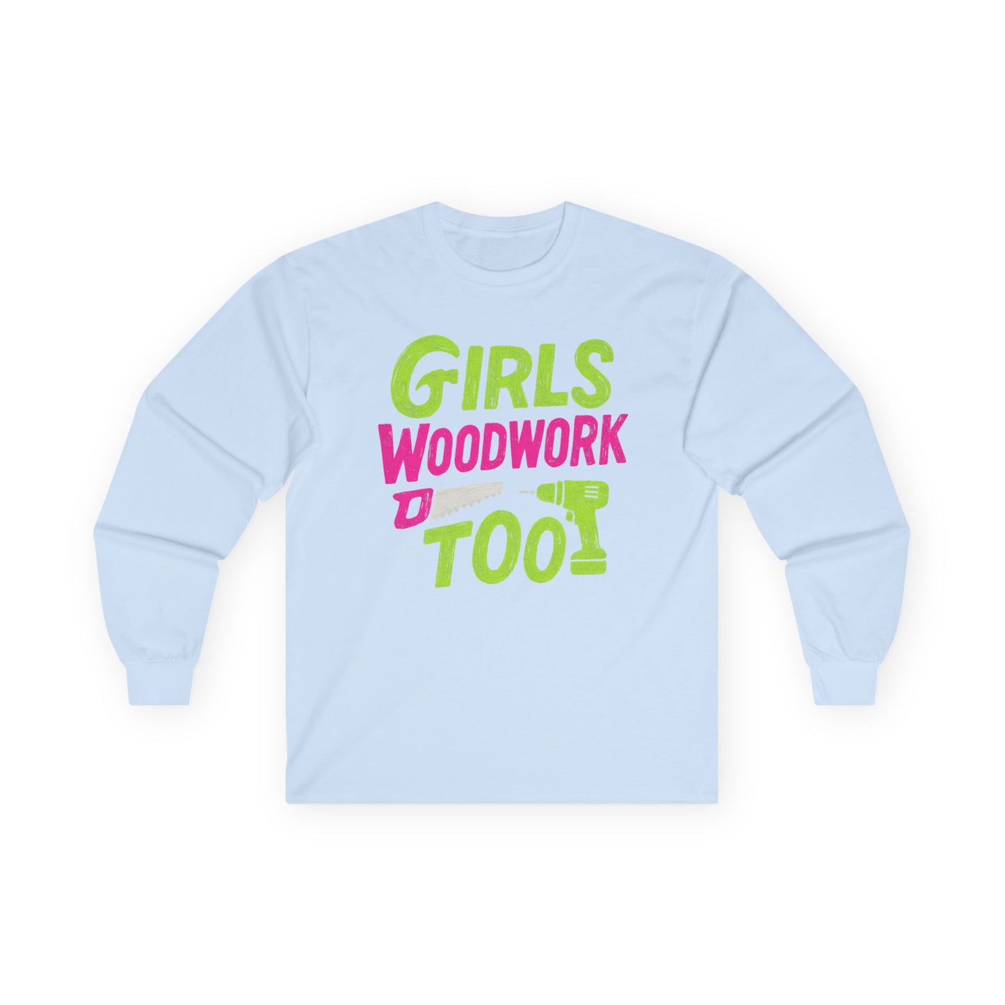 Girls Woodwork Also Long Sleeve Tee