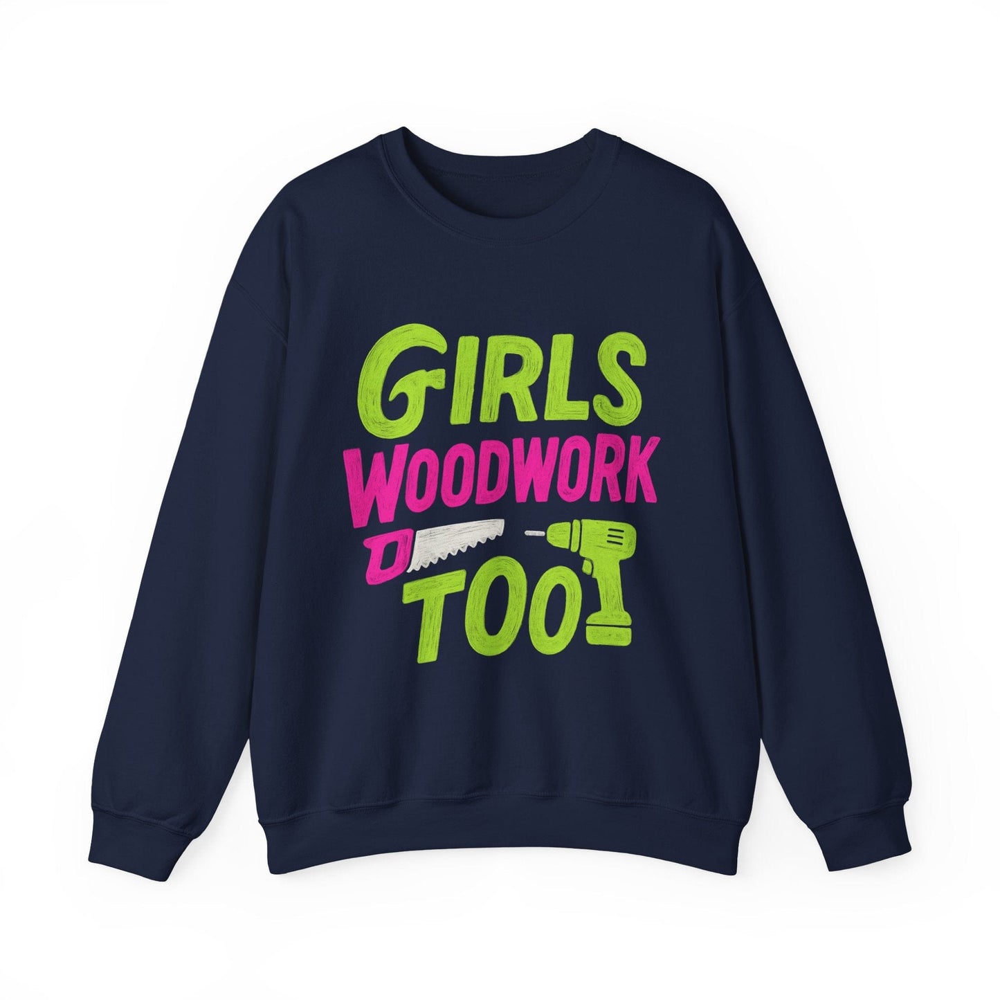Girls Woodwork Also Crew Neck