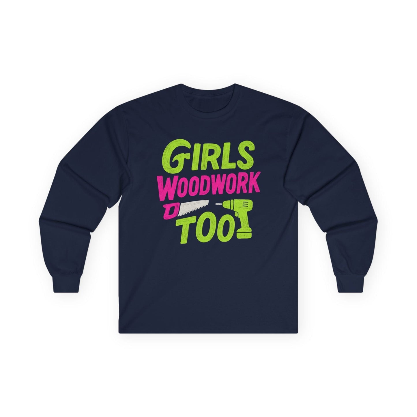 Girls Woodwork Also Long Sleeve Tee