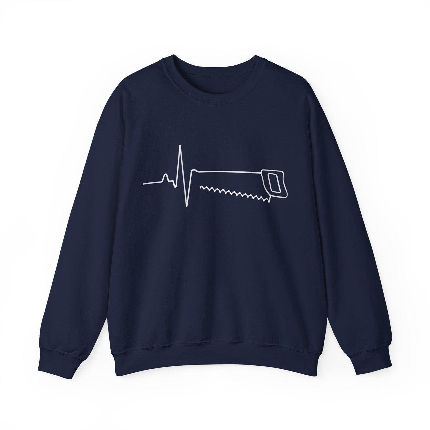 Hand Saw EKG Crew Neck