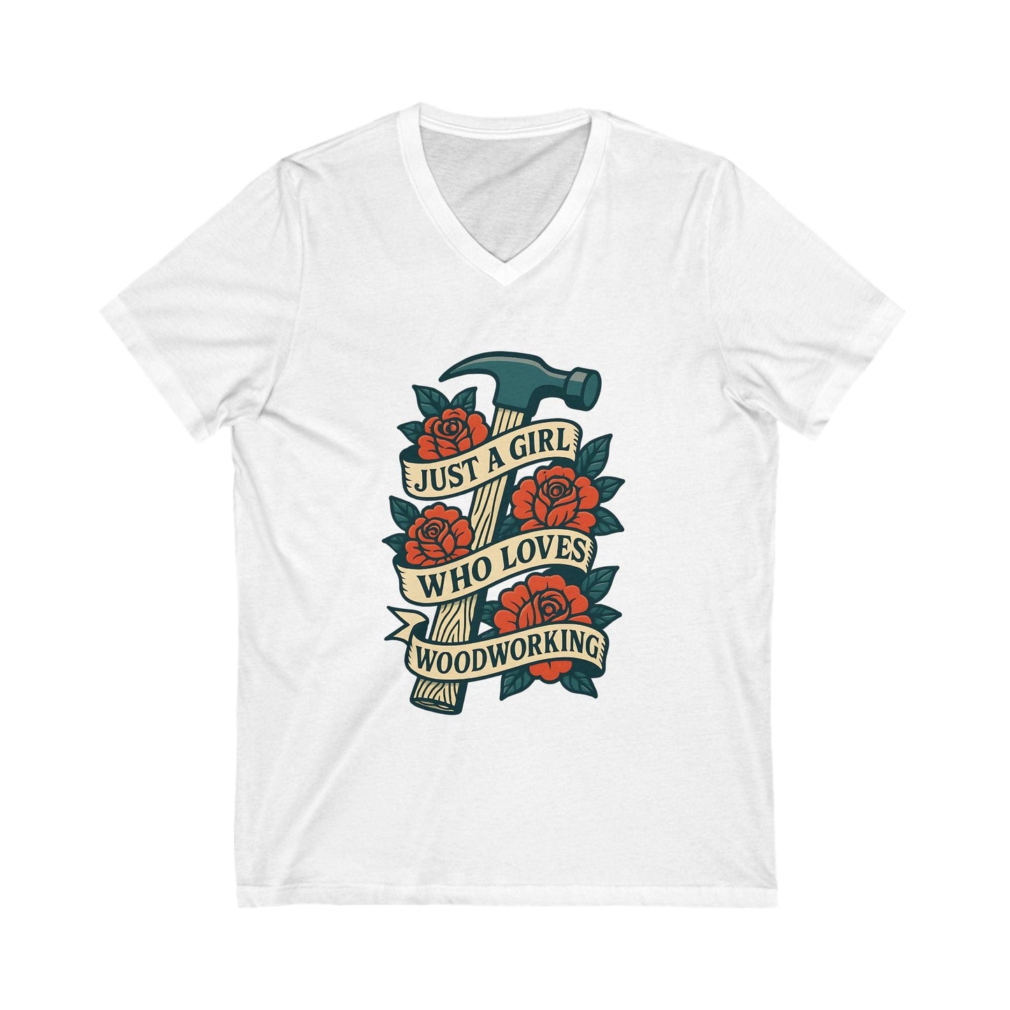 Loves Woodworking V-Neck