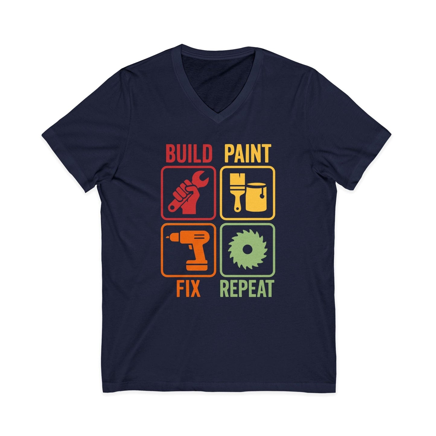 Build Paint Fix Repeat V-Neck