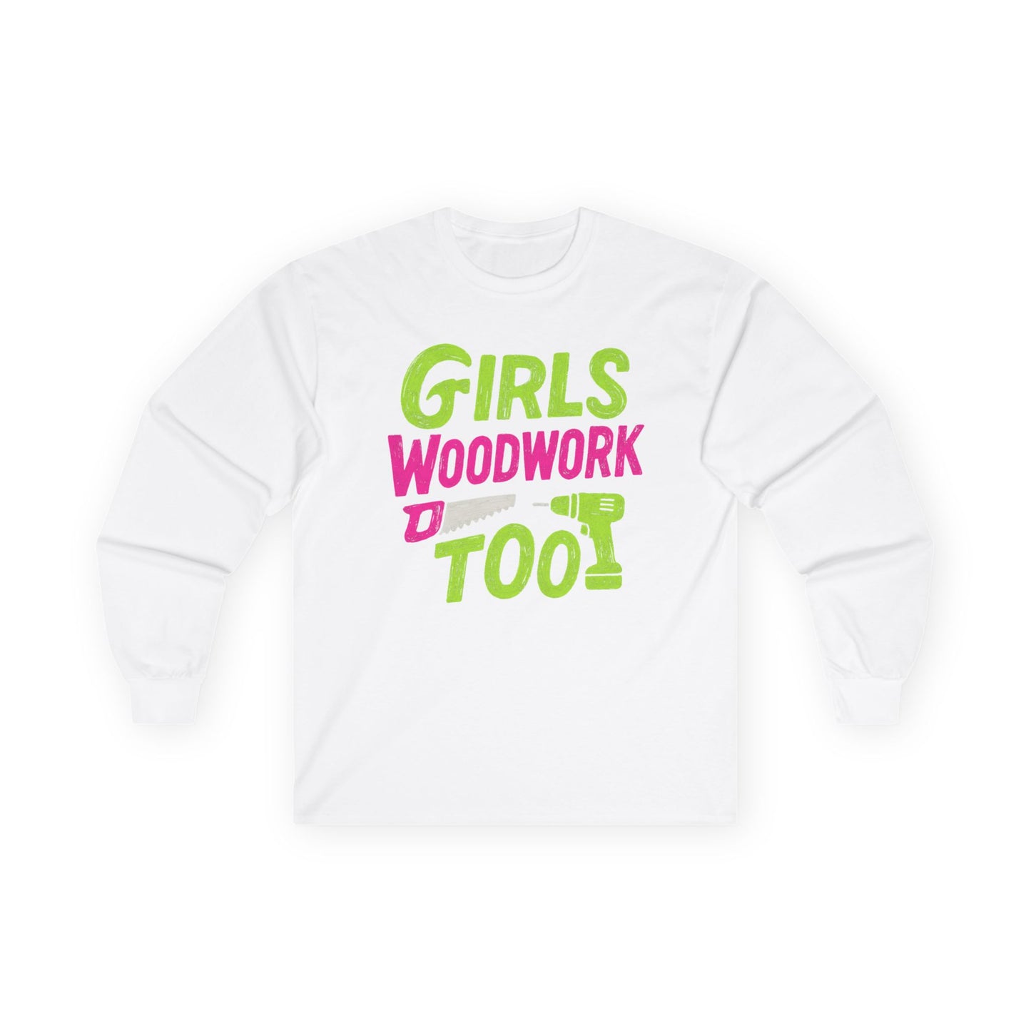 Girls Woodwork Also Long Sleeve Tee