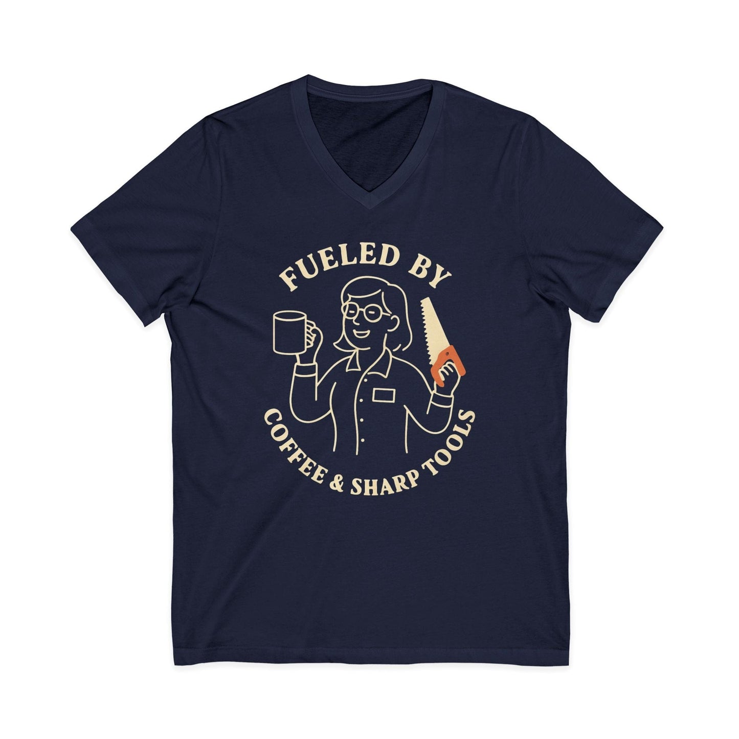 Coffee & Sharp Tools V-Neck