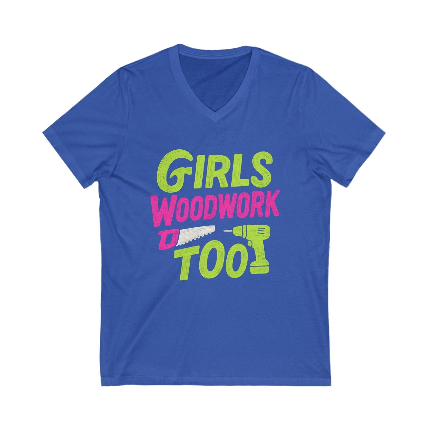 Girls Woodwork V-Neck