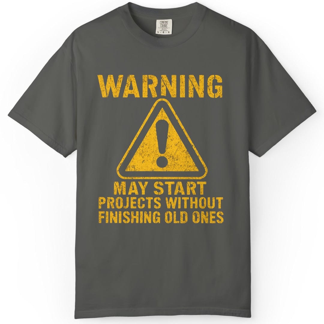 Warning | Woodworking T-Shirt | Rustic Edge Co.