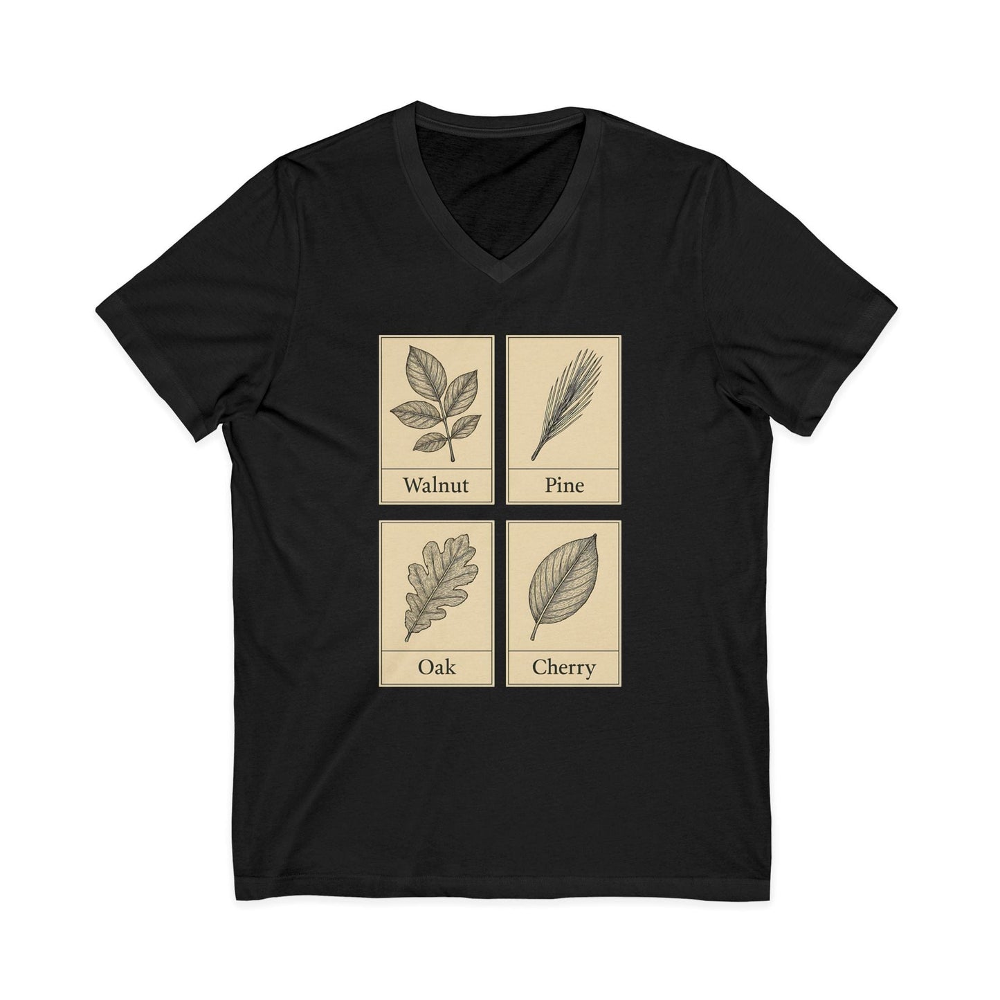 Walnut Pine Oak Cherry V-Neck