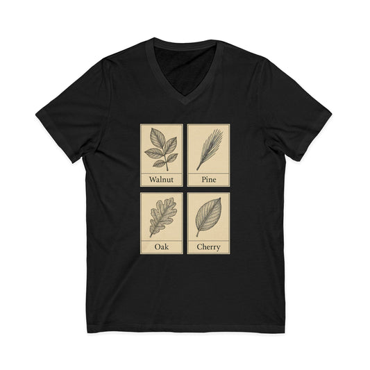 Walnut Pine Oak Cherry V-Neck