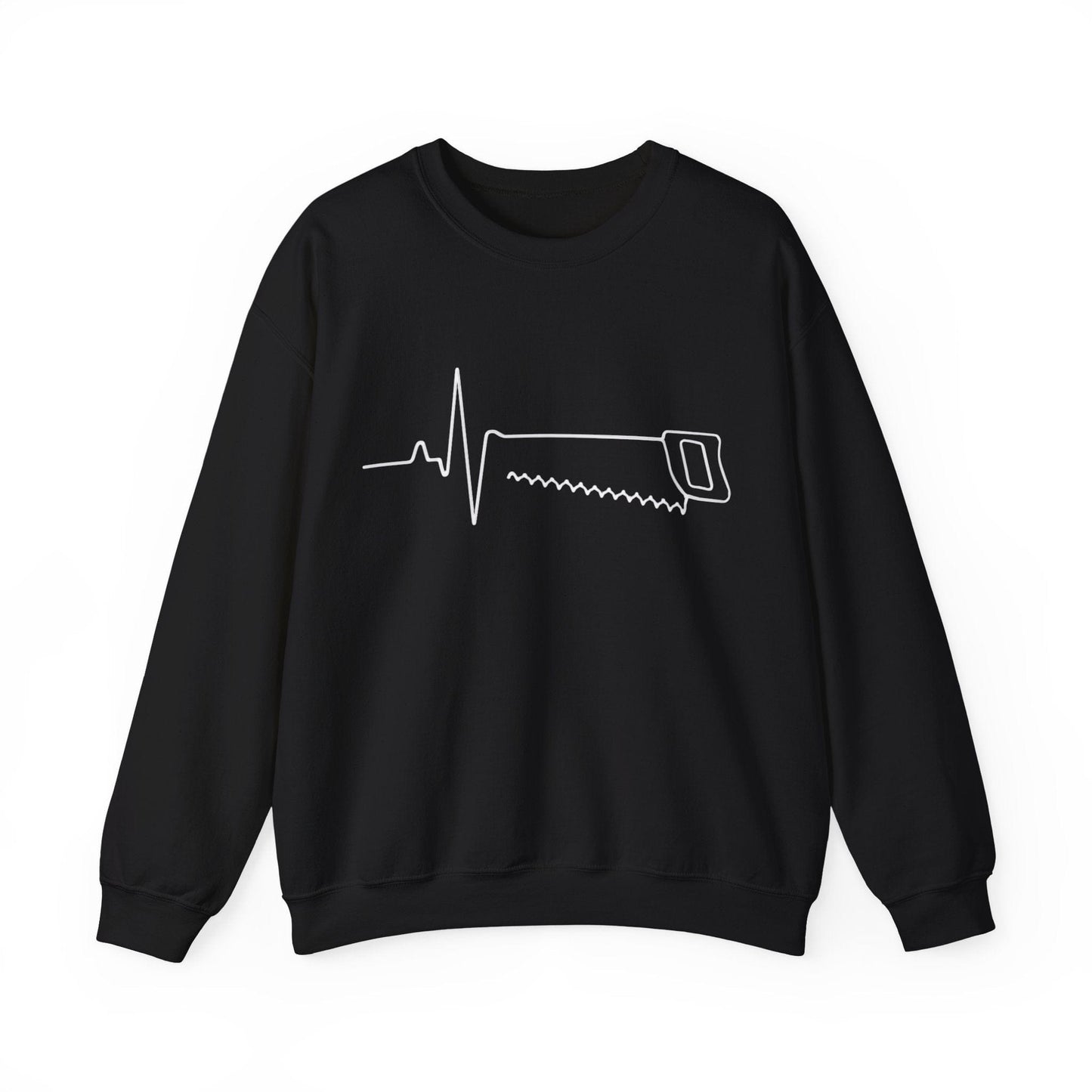 Hand Saw EKG Crew Neck