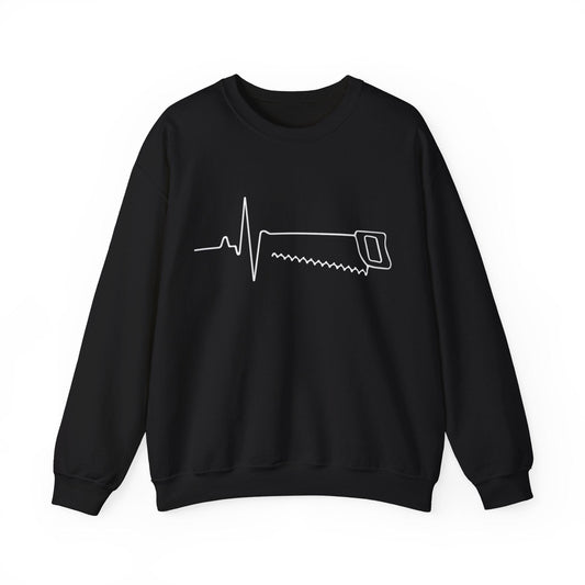 Hand Saw EKG Crew Neck