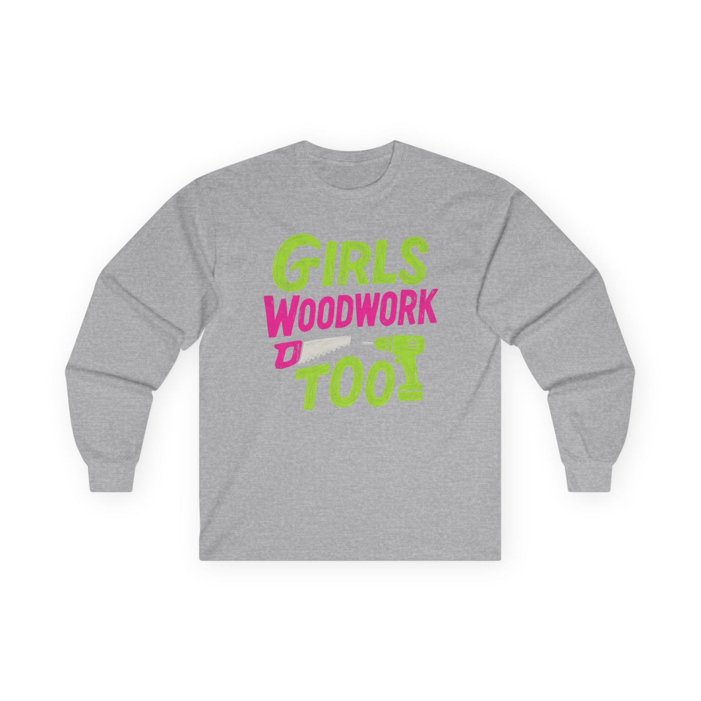 Girls Woodwork Also Long Sleeve Tee