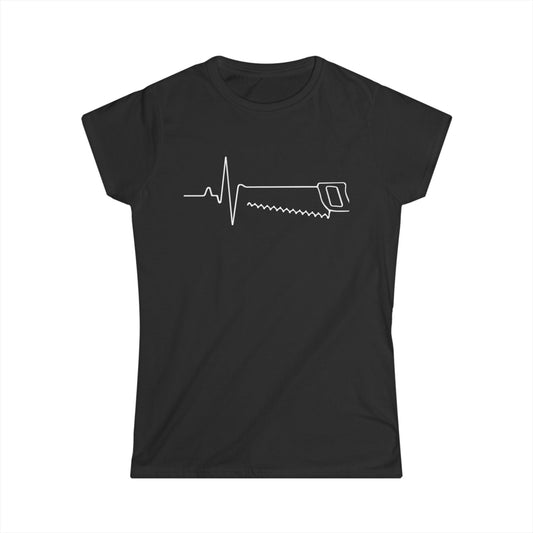 Hand Saw EKG Women Tee