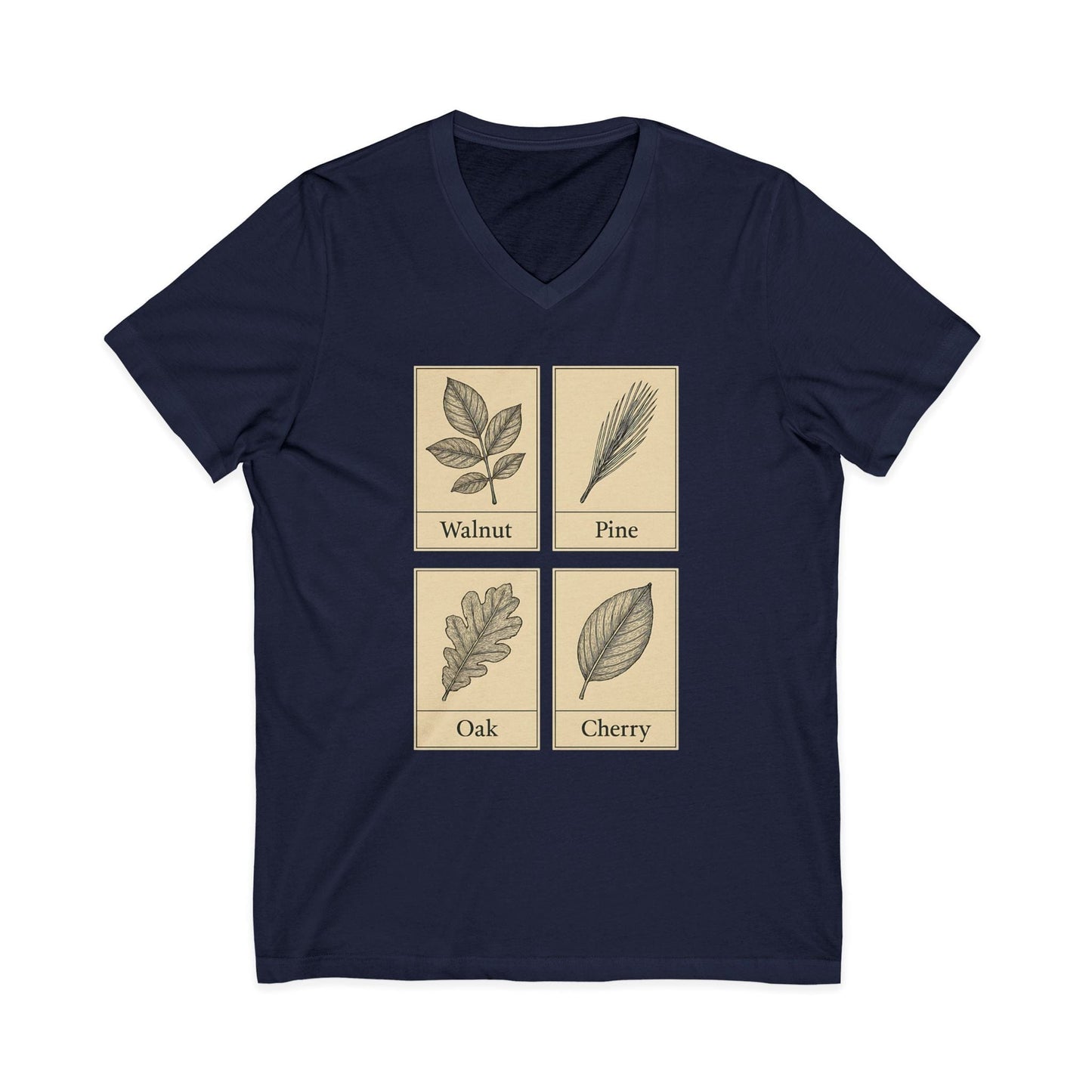 Walnut Pine Oak Cherry V-Neck