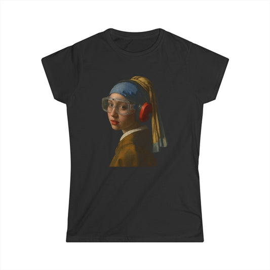 Pearl Earring Women Tee