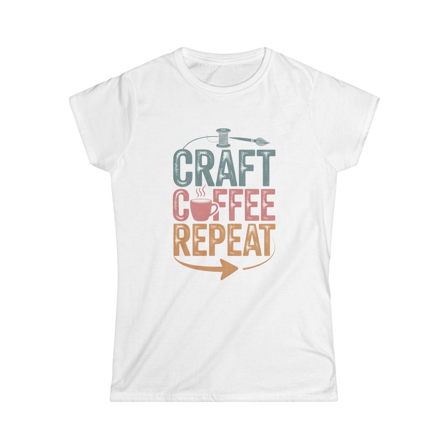 Craft Coffee Repeat Women Tee