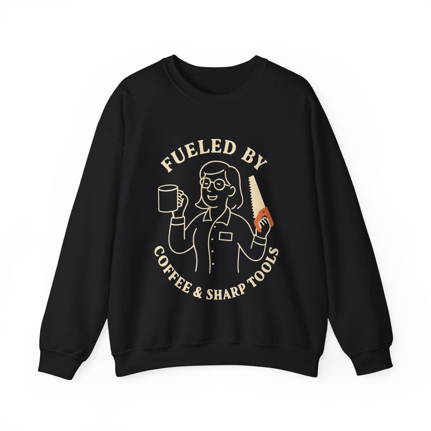 Coffee & Sharp Tools Crew Neck