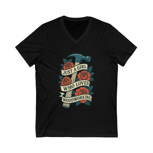 Loves Woodworking V-Neck