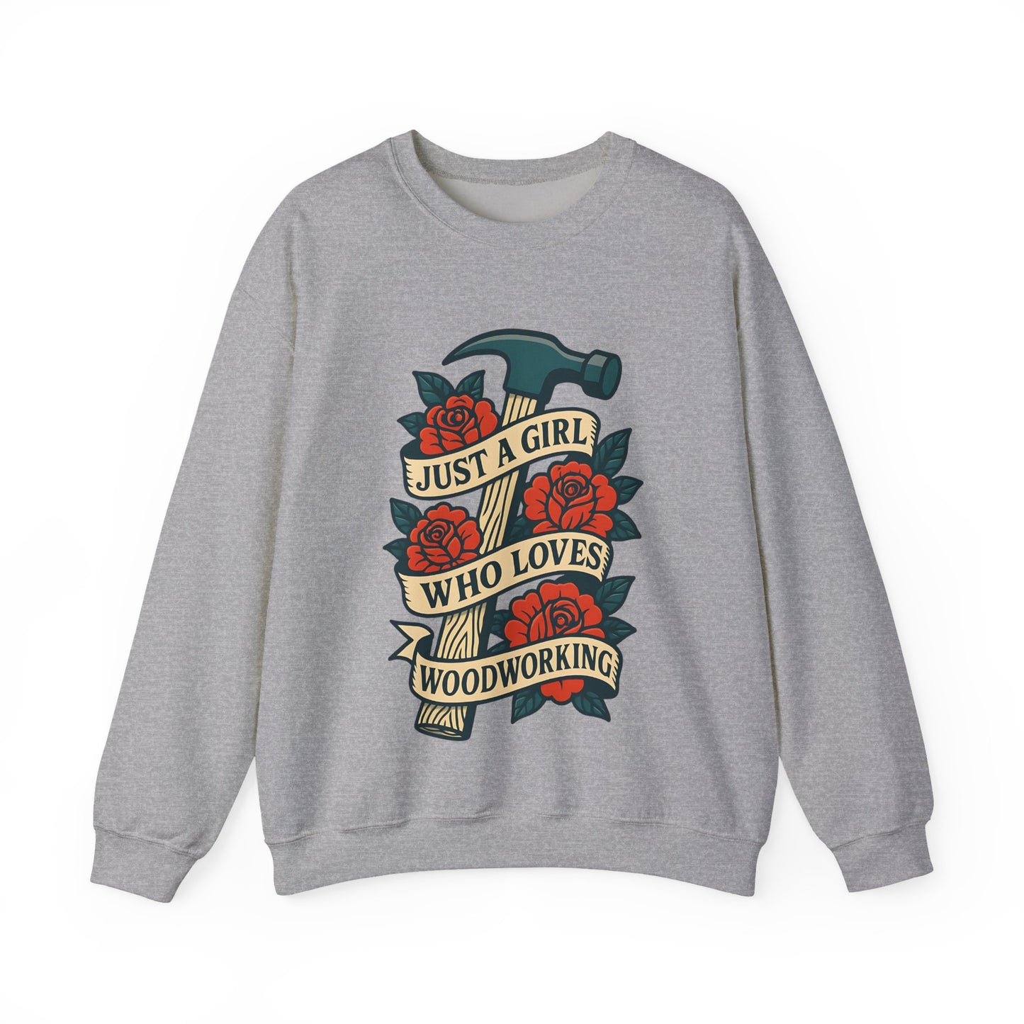 Loves Woodworking Crew Neck