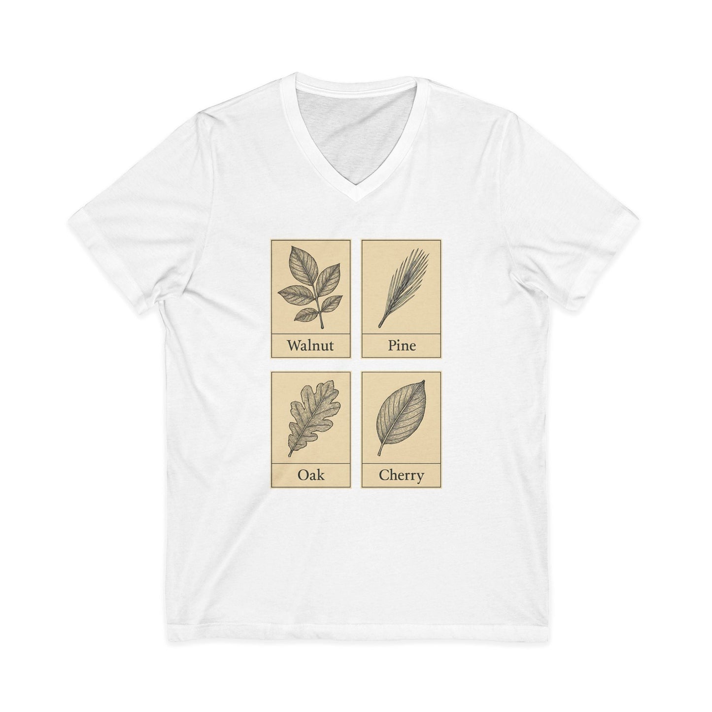 Walnut Pine Oak Cherry V-Neck