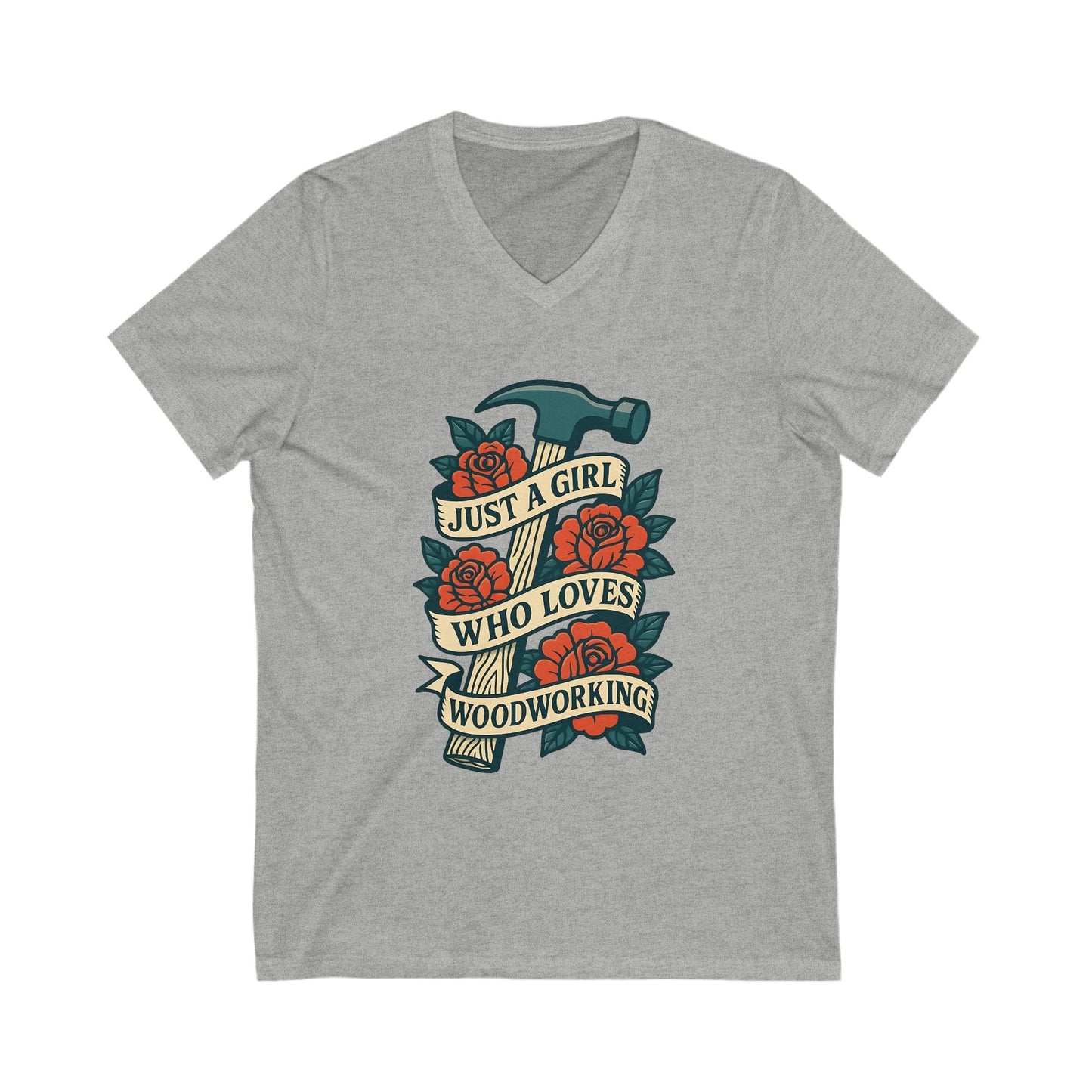 Loves Woodworking V-Neck