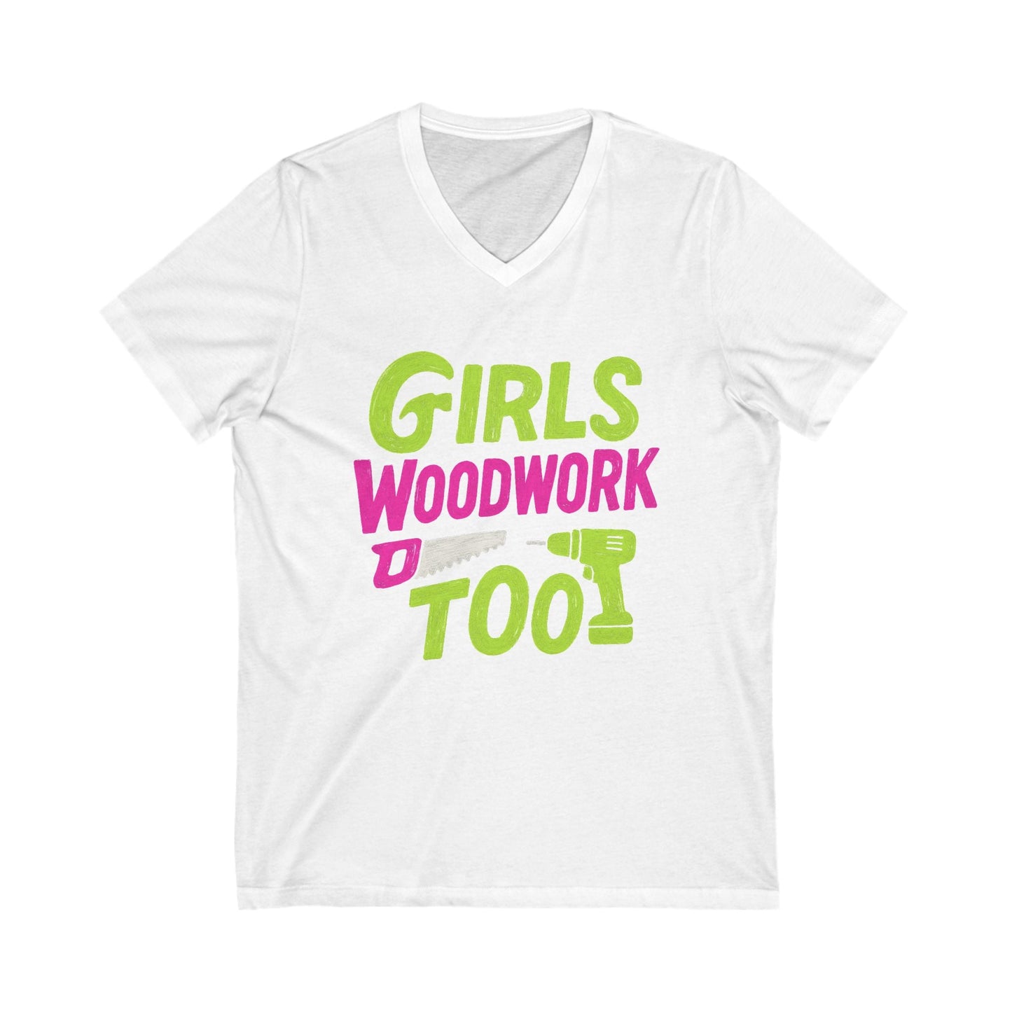 Girls Woodwork V-Neck