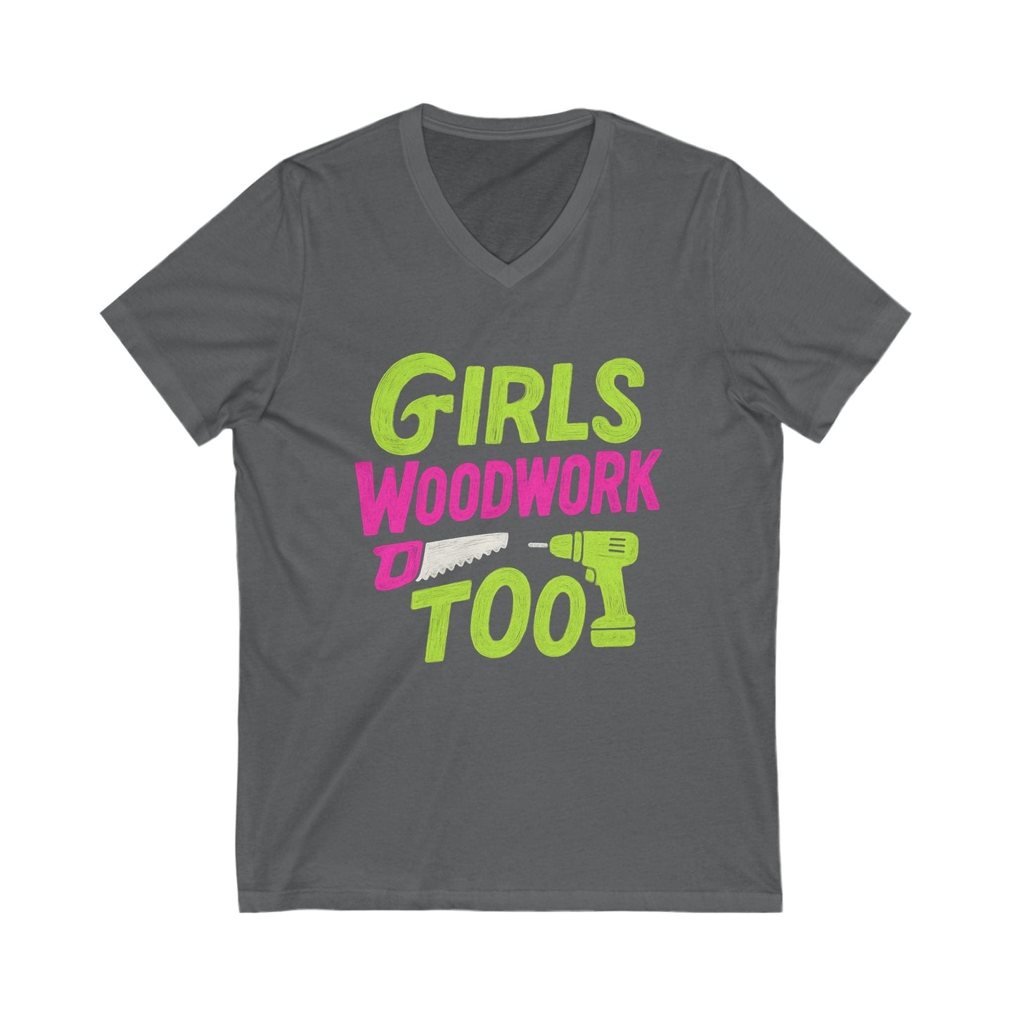Girls Woodwork V-Neck