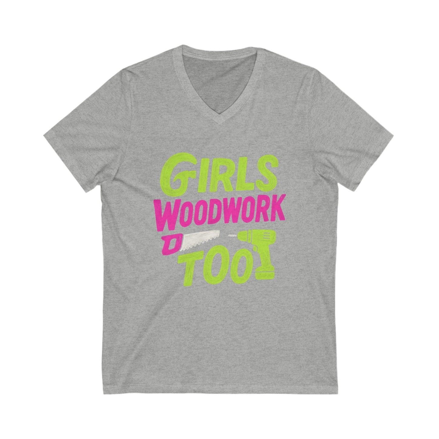 Girls Woodwork V-Neck