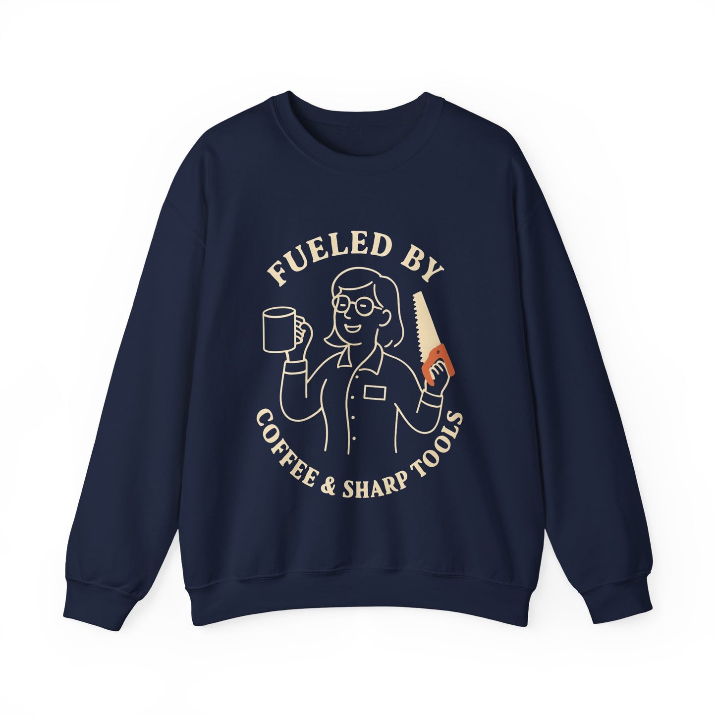 Coffee & Sharp Tools Crew Neck