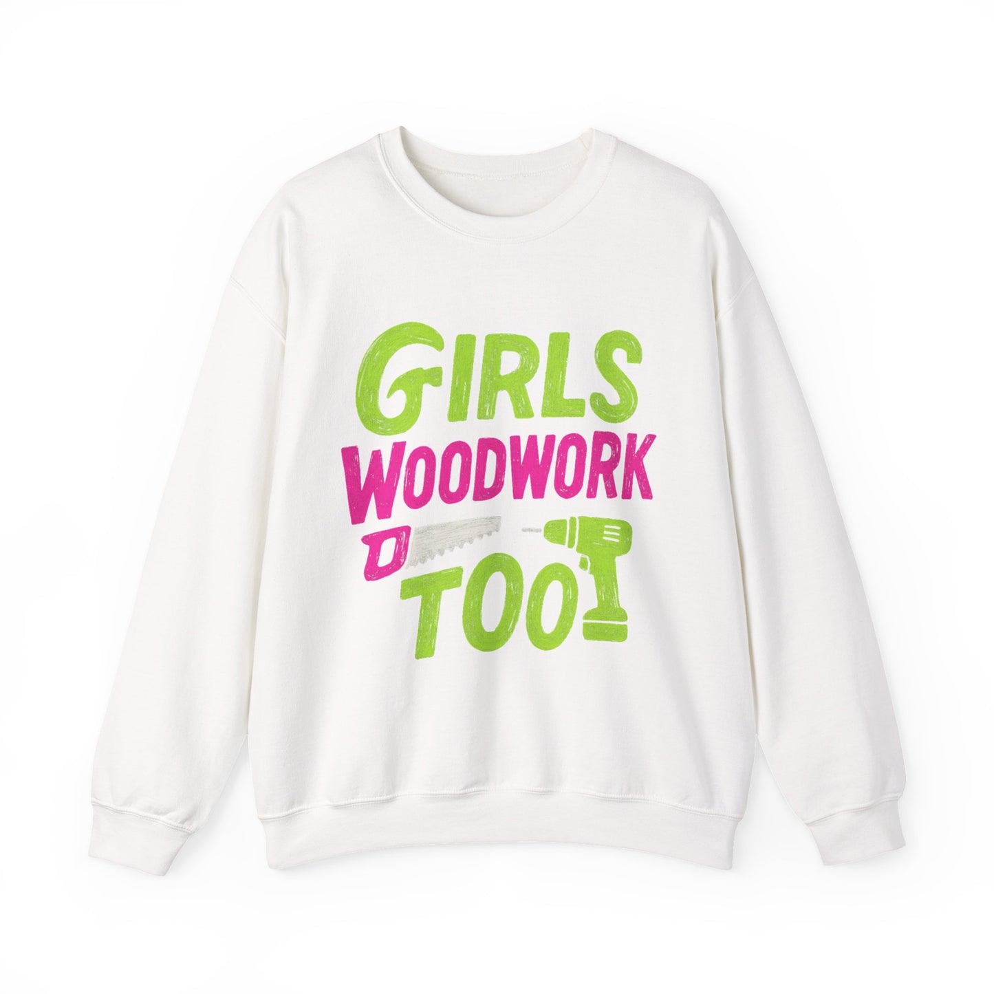Girls Woodwork Also Crew Neck