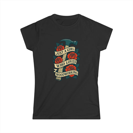 Loves Woodworking Women Tee