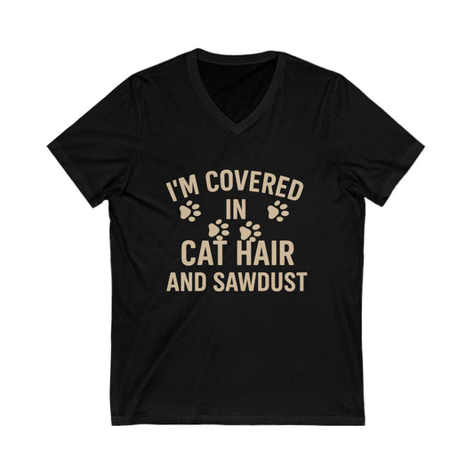 Cat Hair and Sawdust V-Neck