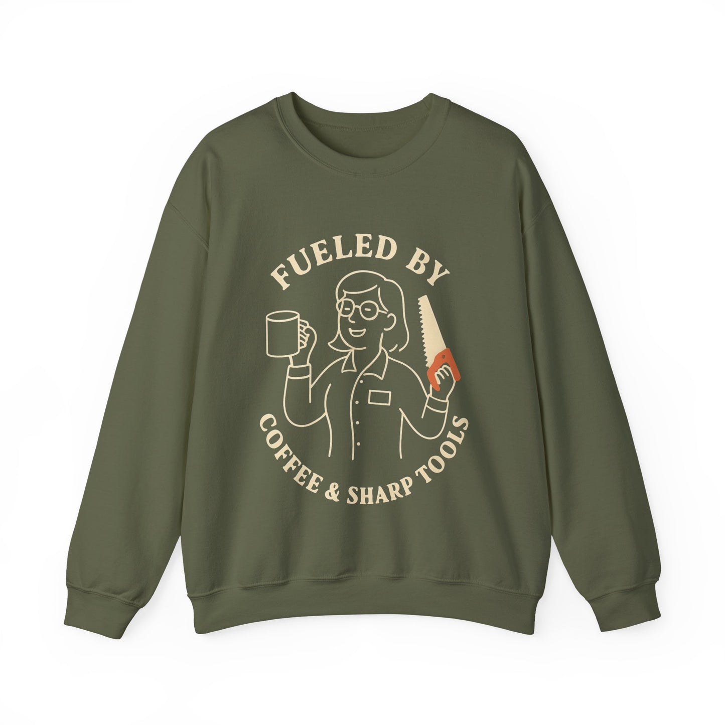 Coffee & Sharp Tools Crew Neck