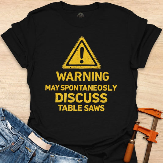 Warning May Discuss Table Saws