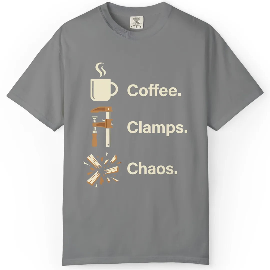 Coffee. Clamps. Chaos.