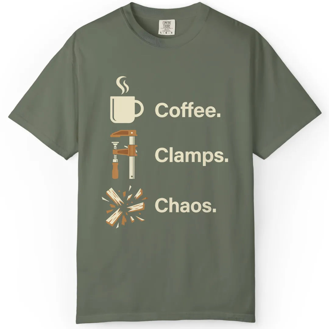 Coffee. Clamps. Chaos.