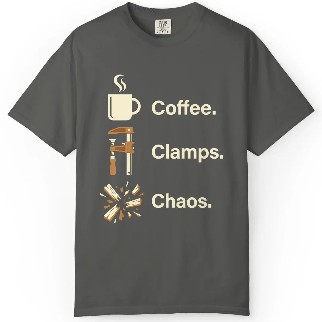 Coffee. Clamps. Chaos.