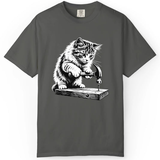Cute Kitten | Woodworking T-Shirt | Rustic Edge Co.