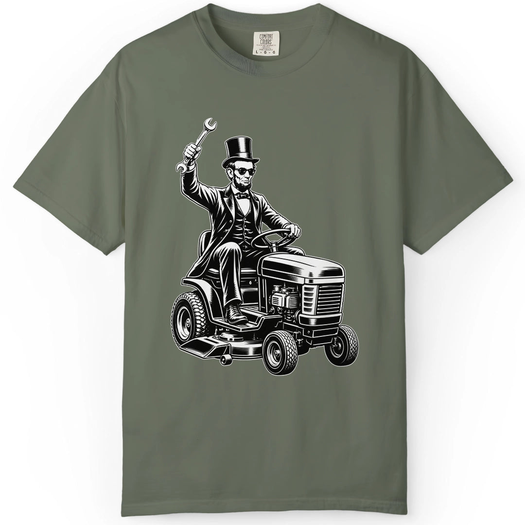 Mowing Abe