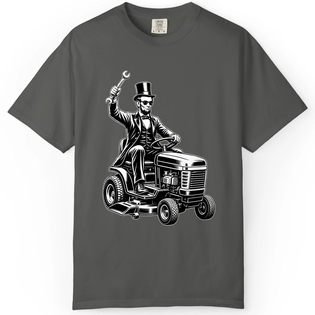 Mowing Abe