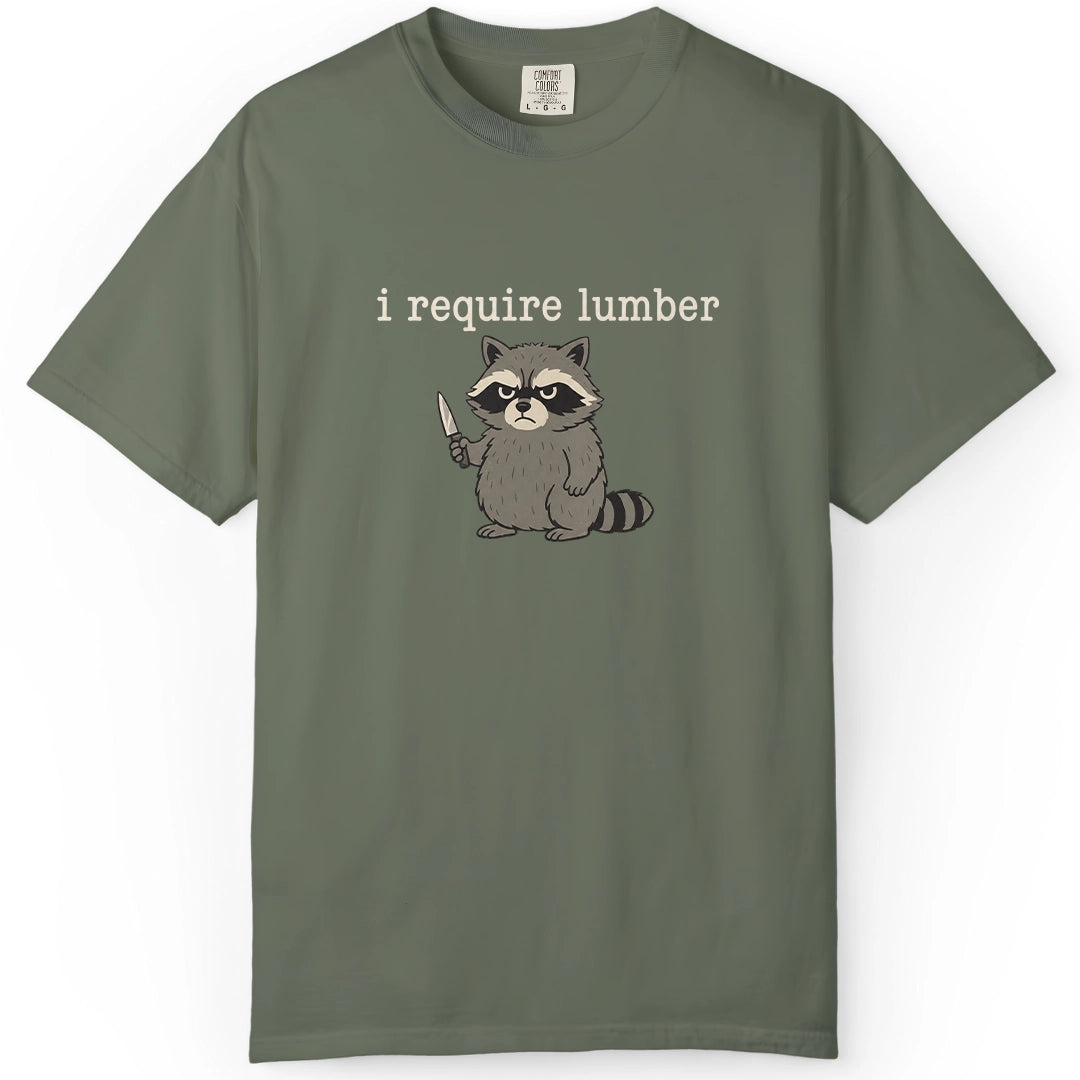 Require Lumber | Woodworking T-Shirt | Rustic Edge Co.